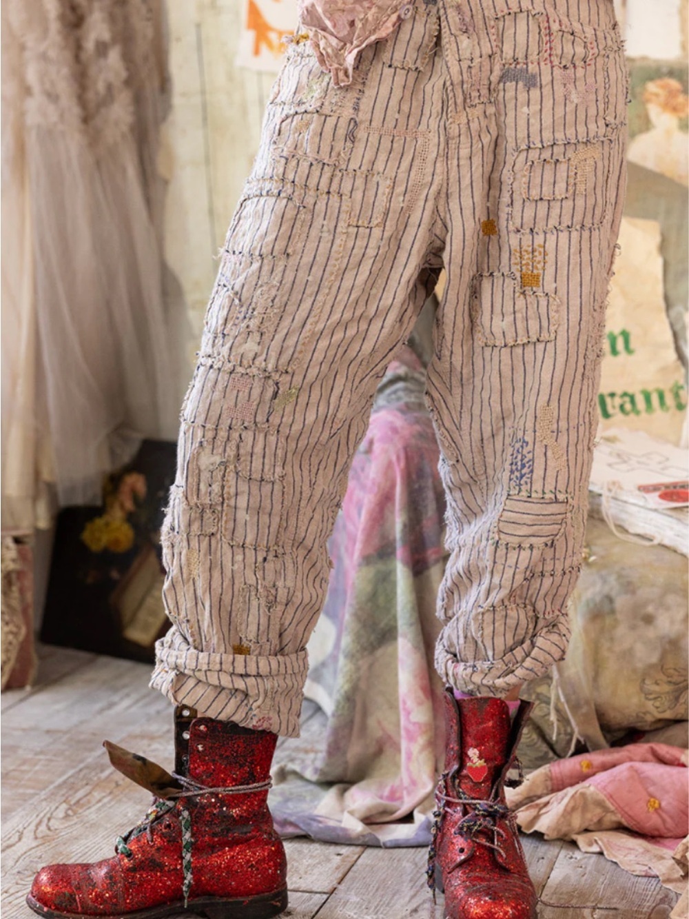 Magnolia Pearl rare plaid miner jeans - Picture 3 of 8